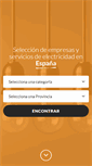 Mobile Screenshot of electricista-electrico.es